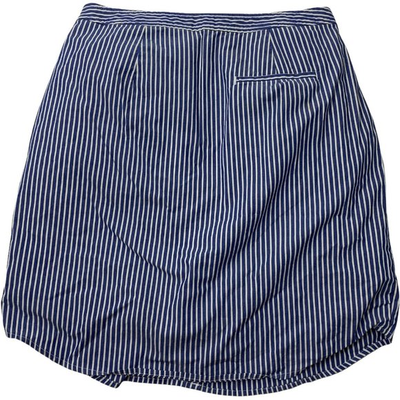 Banana Republic 4 Skirt Lined Blue White Stripe Casual Nautical Beach - Picture 2 of 5